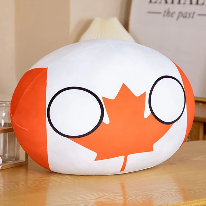 20-40cm Stuffed Polandball Pillow Countryball Japan United Nation Ukraine Switzerland Germany Italy Plush Toy Kawaii Kid's Gifts