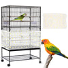 Adjustable Bird Cage Net Cover Birdcage Seed Feather Catcher Soft Skirt Guard Birdcage Nylon Mesh Netting for Round Square Cages