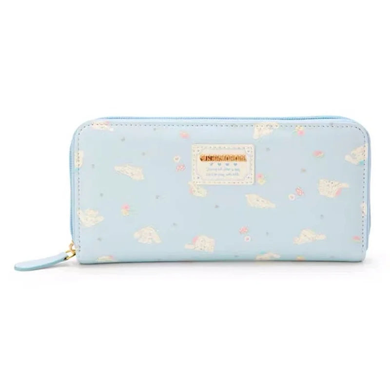 MINISO Kawaii Hello Kitty Wallet Keychains Sanrio Pochacco My Melody ACGN Cards Bag Kuromi Coin Anime Bag