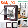 Cat Flap Door with 4 Way Security Lock ABS Plastic Gate Puppy Kitten Safety In/out Dog Cat Flap Door Kit Small Pet Supplies