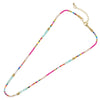 Go2boho Boho Beaded Necklaces For Women Dainty Colorful Summer Bohemian Mixed Bead Crystal Nekclace Choker Beach Jewelry