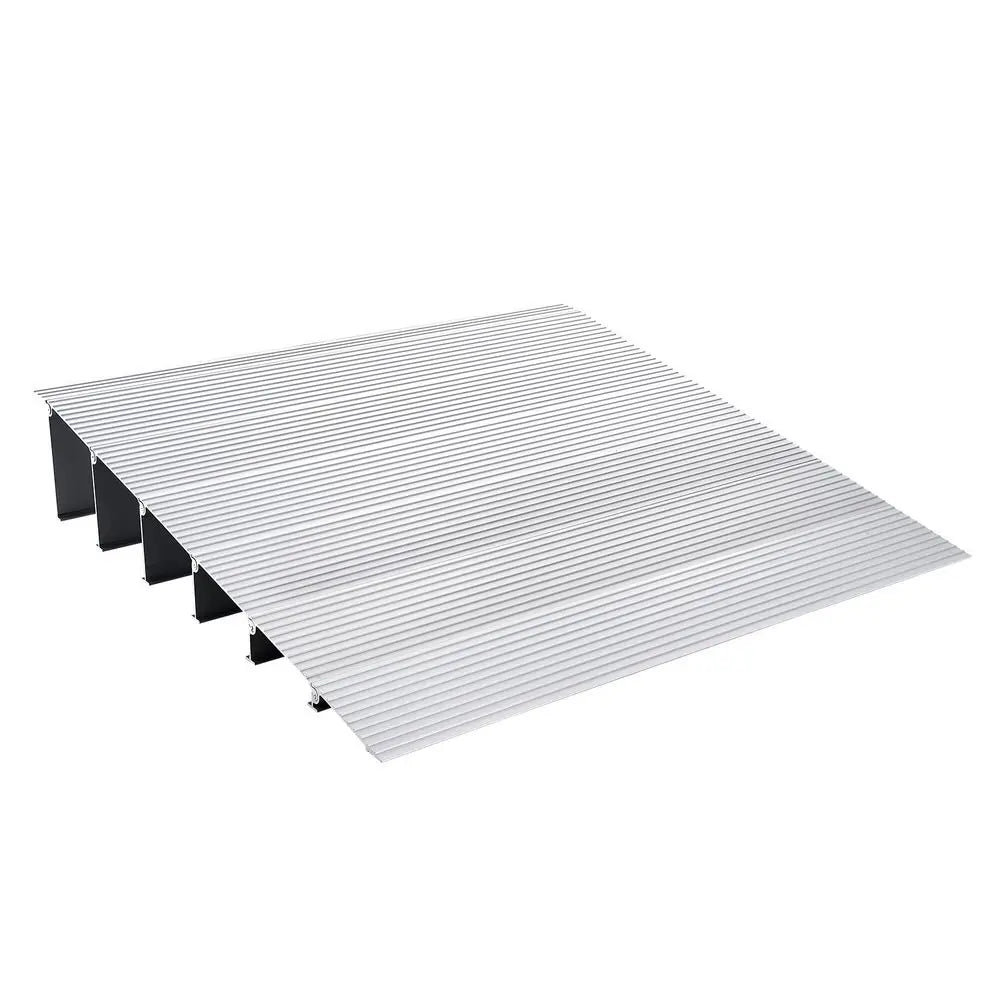 VEVOR Door Threshold Ramp, 6' Rise, 800 lbs Load Capacity, Door Ramp for Wheelchairs, Aluminum Threshold Ramp for Doorways, Adju