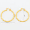 Shop stylish gold hoop earrings for women. Classic large circle copper earrings perfect for daily wear, parties, and special occasions. Fashionable and durable accessory.