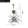 Fashion Fruit Cherry Belly Button Rings Sexy Navel Rings Belly Piercing Body Jewelry for Women Girl Party Holiday Jewelry Gifts