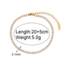Blingbing Trendy 3mm 3A Zircon Cubic Zirconia Tennis Chain Anklets Leg Bracelets For Woman Stainless Steel Bracelet On the Leg