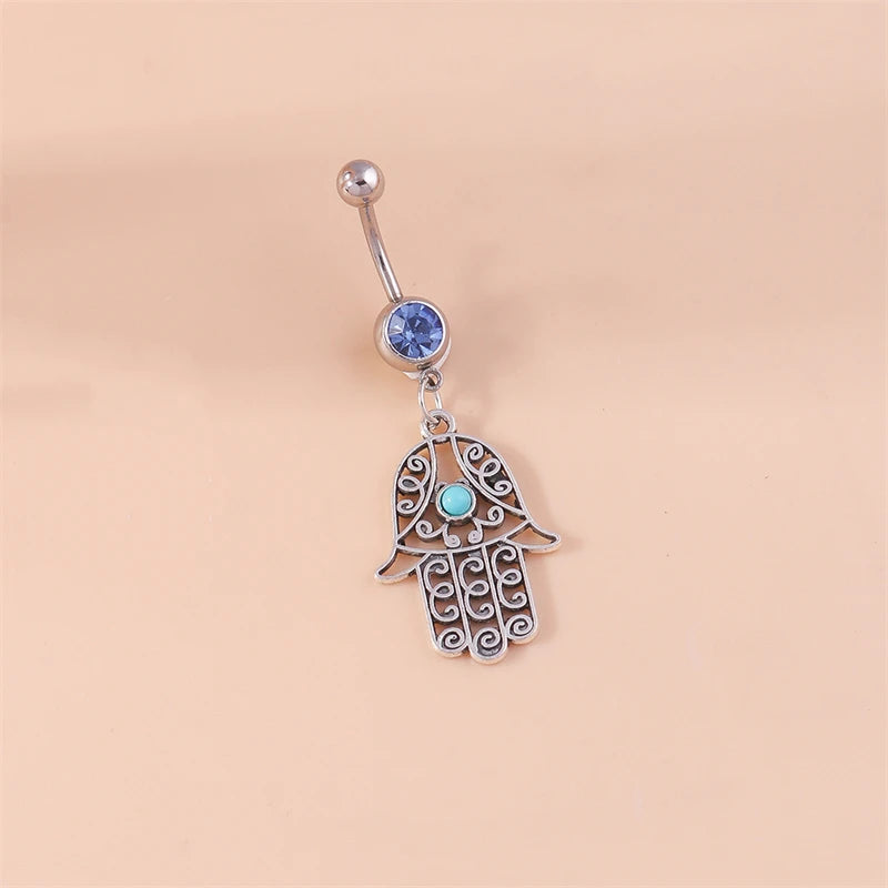 Fashion Fruit Cherry Belly Button Rings Sexy Navel Rings Belly Piercing Body Jewelry for Women Girl Party Holiday Jewelry Gifts
