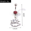 Fashion Fruit Cherry Belly Button Rings Sexy Navel Rings Belly Piercing Body Jewelry for Women Girl Party Holiday Jewelry Gifts