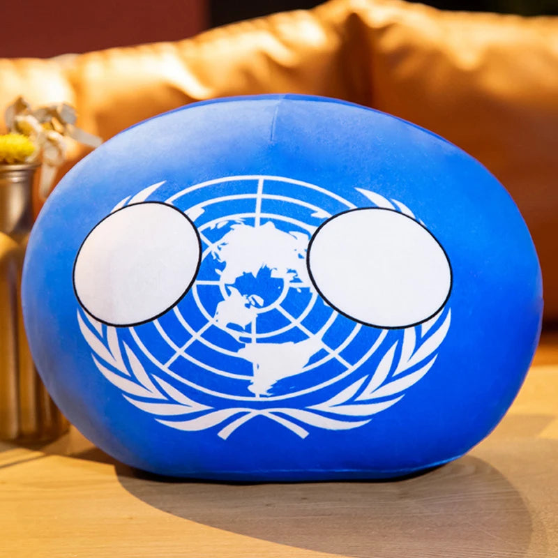 20-40cm Stuffed Polandball Pillow Countryball Japan United Nation Ukraine Switzerland Germany Italy Plush Toy Kawaii Kid's Gifts