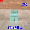 8pcs/lot MOC Bricks Blank Pants legs Body Wear Figure Accessory Assembled Building Blocks Toy Kids Plastic Dolls