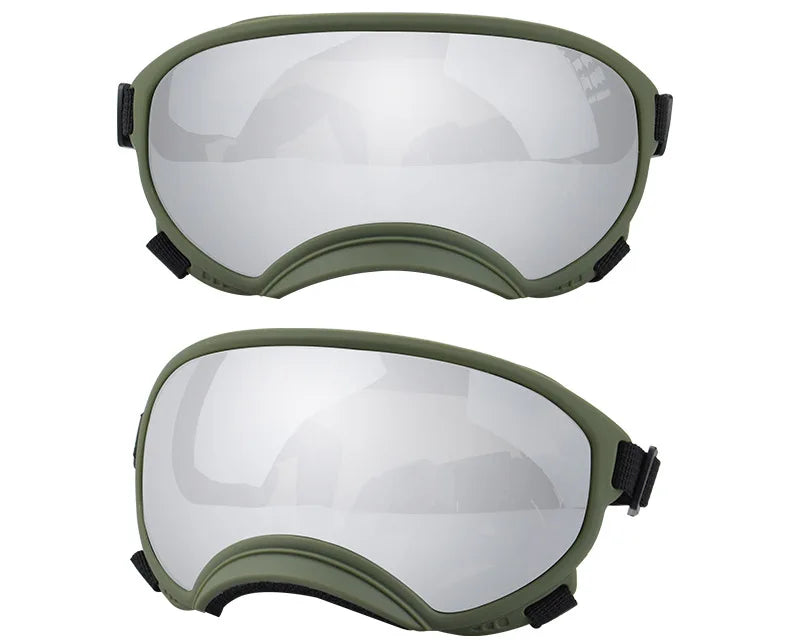 ATUBAN Dog Goggles Anti UV Strong Impact Resistance Adjustable Elastic Puppy Large Breed Dog Goggles Breathable Pet Sunglasses