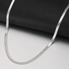 Stainless Steel Necklaces Herringbone Blade Snake Chain Light Luxury Unisex Clavicle Choker Men Necklace For Women Jewelry Gifts