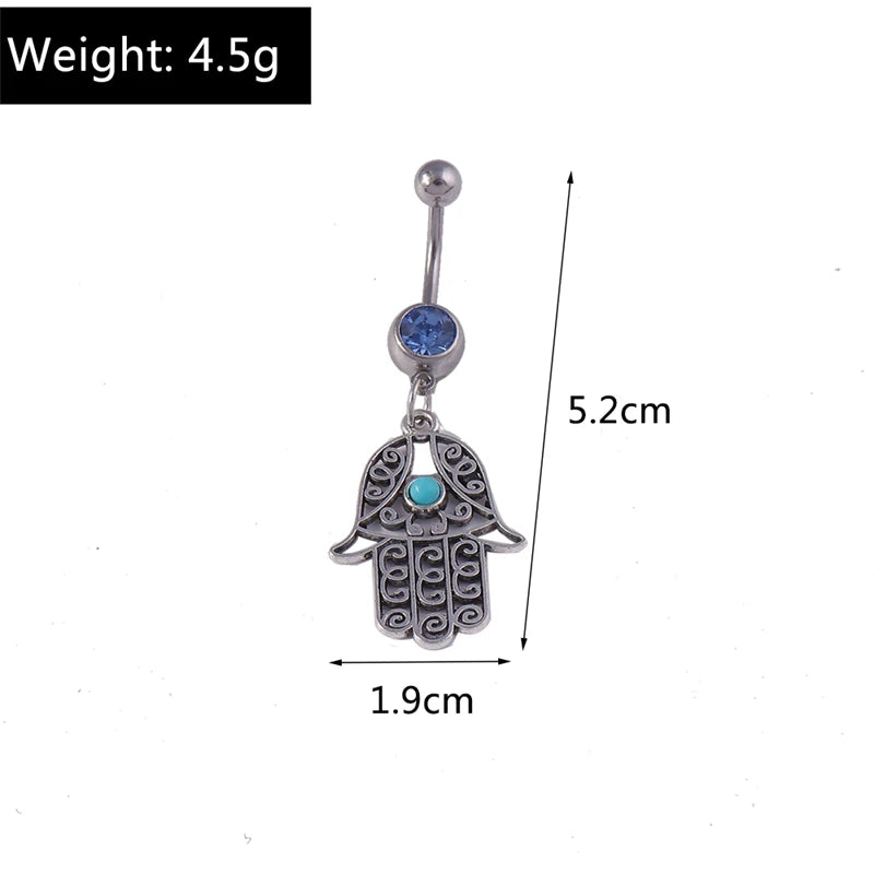 Fashion Fruit Cherry Belly Button Rings Sexy Navel Rings Belly Piercing Body Jewelry for Women Girl Party Holiday Jewelry Gifts