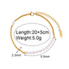 Blingbing Trendy 3mm 3A Zircon Cubic Zirconia Tennis Chain Anklets Leg Bracelets For Woman Stainless Steel Bracelet On the Leg