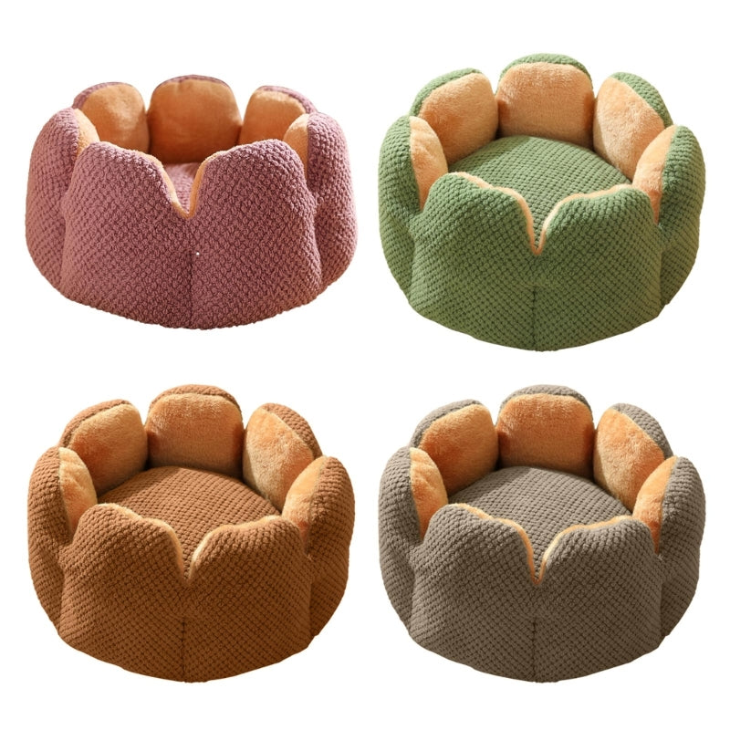 Bed House Lovely Cactus Flower Puppy Kennels Mat Winter Warm Beds Dropshipping