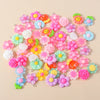 15pcs New Mix Kawaii Summer Vacation Pink Flower Heart Butterfly Ice Cream Star Resin Earrings Charms Diy Jewelry Making Pendant