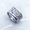 Arabesque Hearts Band Ring,Europe Style Glam Fashion Good Jewerly For Women New Gift In 925 Sterling Silver,Super Deals