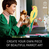 Creative Art The Fauna Collection Macaw Parrots Building Blocks Wall Artwork for Living Room Home Office Decor Toy Gift 644pcs