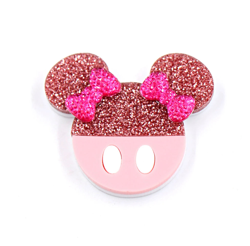 35mm Cute Pear Brooch (Safty Pin) Laser cut Acrylic Jewelry For Baby Girl Gift