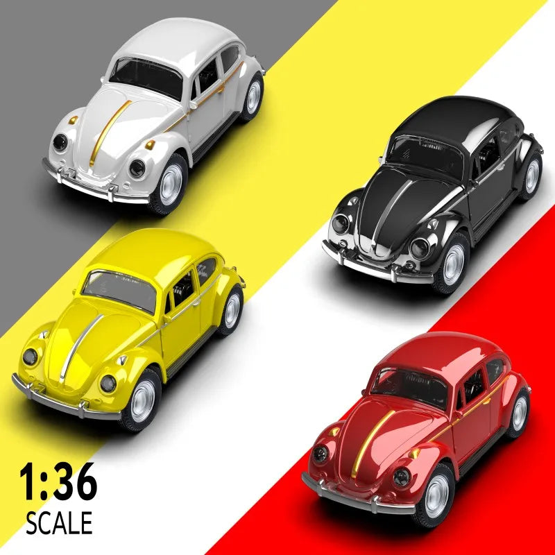 1/36 Scale Diecast Metal Pull Back Action Drives Car Forward Car Model Toy for Gift/Kids