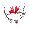Unique Branch Headband with Pendant Christmas Headpiece Ethnic Forehead Jewelry for Women Prom Party