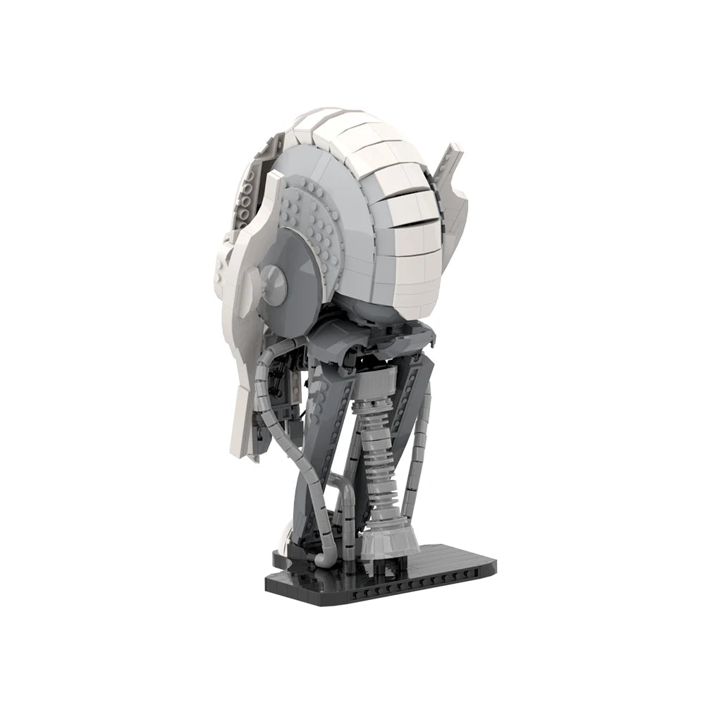 Gobricks MOC Space War General Grievous Helmet Building Blocks Model Battle Helmet Collection Bricks Assembly Toys Kids DIY Gift
