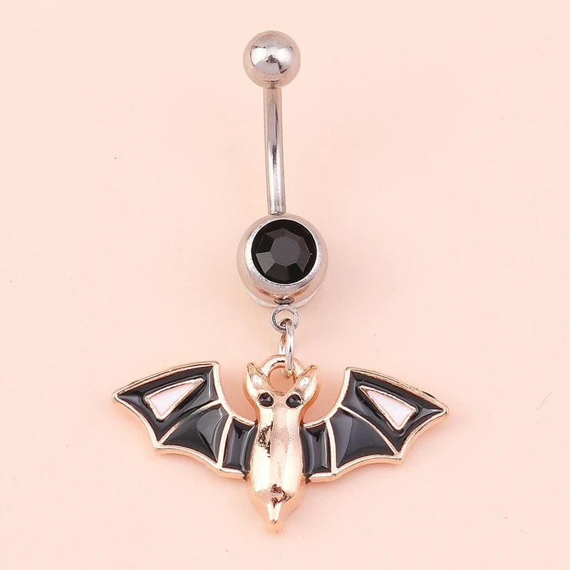Fashion Fruit Cherry Belly Button Rings Sexy Navel Rings Belly Piercing Body Jewelry for Women Girl Party Holiday Jewelry Gifts