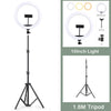 LED Selfie Ring Light Multi-Function Dimmable Ring Light for Cell Phone Holder Camera Live Video Stream Makeup Youtube