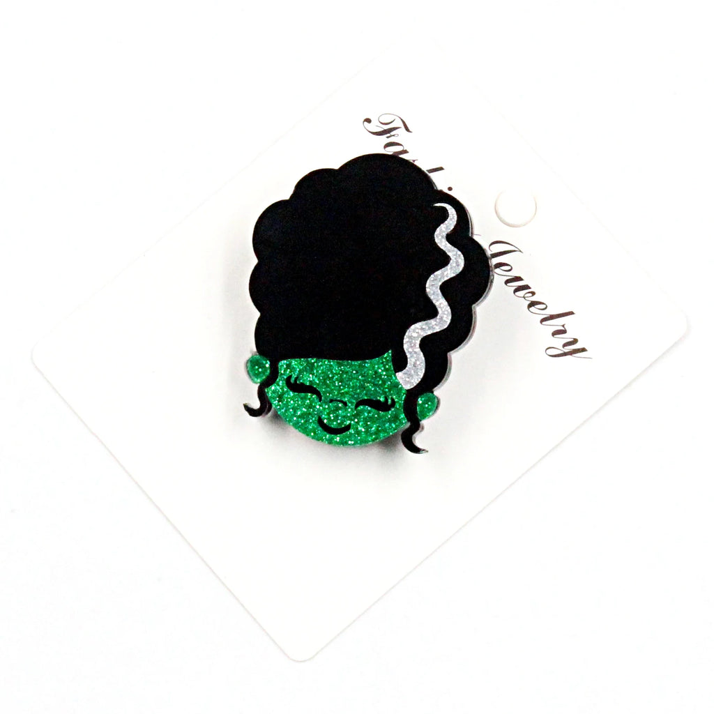 35mm Cute Pear Brooch (Safty Pin) Laser cut Acrylic Jewelry For Baby Girl Gift