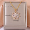2 Colors of European and American Purple Sunflower Pendant Necklace Give Women A Light Luxury Niche Design