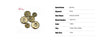 Natural Pyrite Donut Circle Round Silvers Gray Beads Stone For Necklace Pandant Earring Jewelry Making 1 Pcs 25/35/40mm