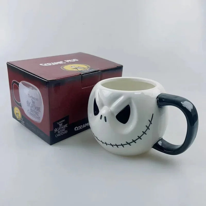 The Nightmare Before Christmas Jack Ceramic Cup Cartoon Creative Coffee Milk Breakfast Oatmeal Mug Kitchen Drinkware Cups Gifts