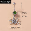 Fashion Fruit Cherry Belly Button Rings Sexy Navel Rings Belly Piercing Body Jewelry for Women Girl Party Holiday Jewelry Gifts