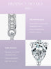 Ailmay 100% 925 Sterling Silver Fashion Clear CZ Water Drop Shape Sparkling Hoop Earrings  For Women Wedding Statement Jewelry