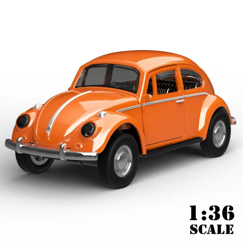 1/36 Scale Diecast Metal Pull Back Action Drives Car Forward Car Model Toy for Gift/Kids