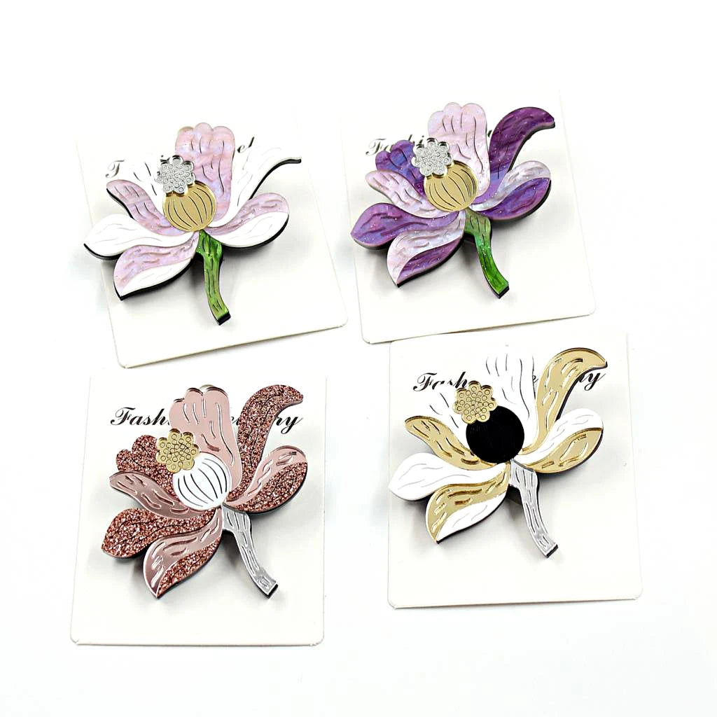35mm Cute Pear Brooch (Safty Pin) Laser cut Acrylic Jewelry For Baby Girl Gift