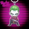 BeastKingdom Joker Harley Quinn Anime Movie Peripheral Keychain Holiday Gift Creative Cartoon Q Version Acrylic Backpack Pendant