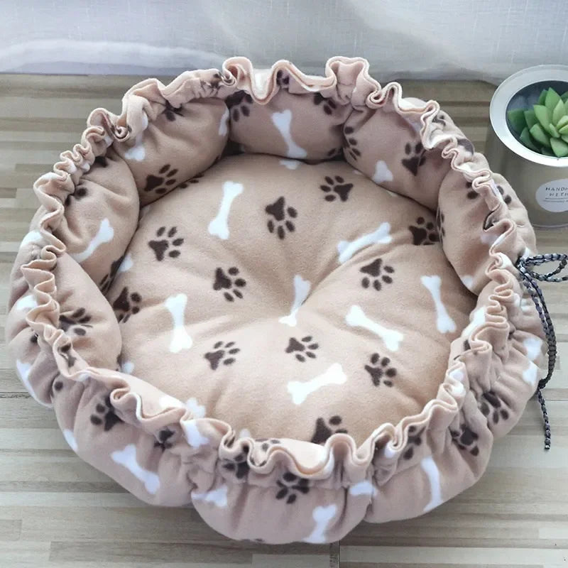 Drawstring Creative Soft Warm Nest Dual-Use Adjustable Pet Bed Nest Bed Pet Cushion For Cats Puppies Pet Supplies