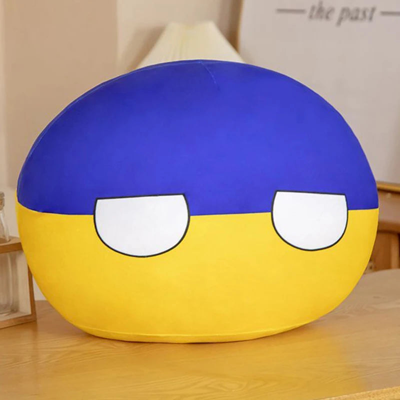 20-40cm Stuffed Polandball Pillow Countryball Japan United Nation Ukraine Switzerland Germany Italy Plush Toy Kawaii Kid's Gifts