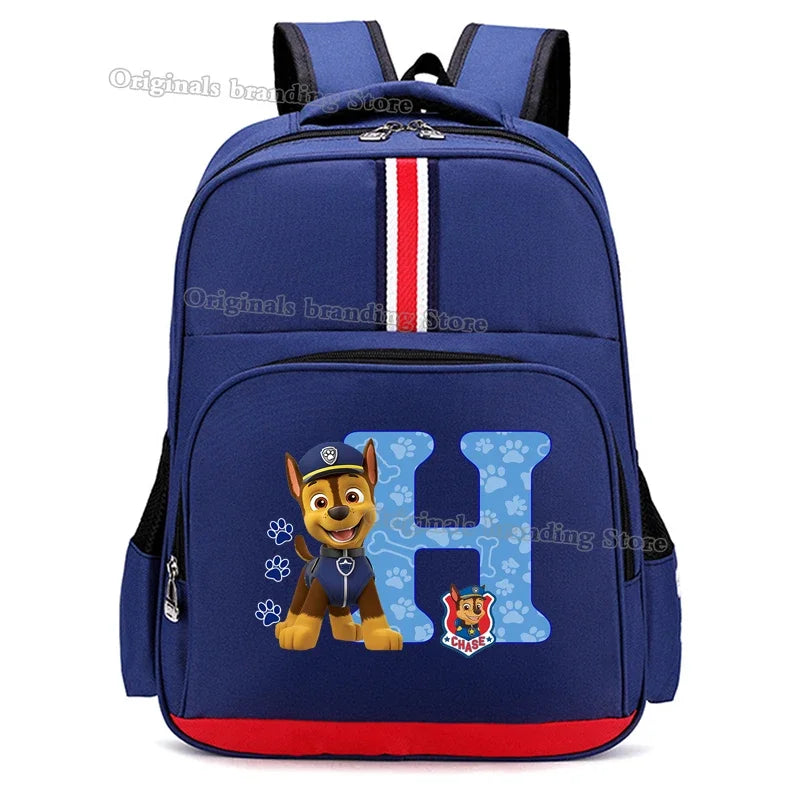 Paws Patrols School Bag Anime Kid Boy Girl Knapsack Teenager Printed Backpack Student Large Capacity Book Bag Rucksack Children