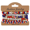USA Independence Day Bracelet American Flag Theme Jewelry for Men Women Celebratory Wristband Fashion Accessory