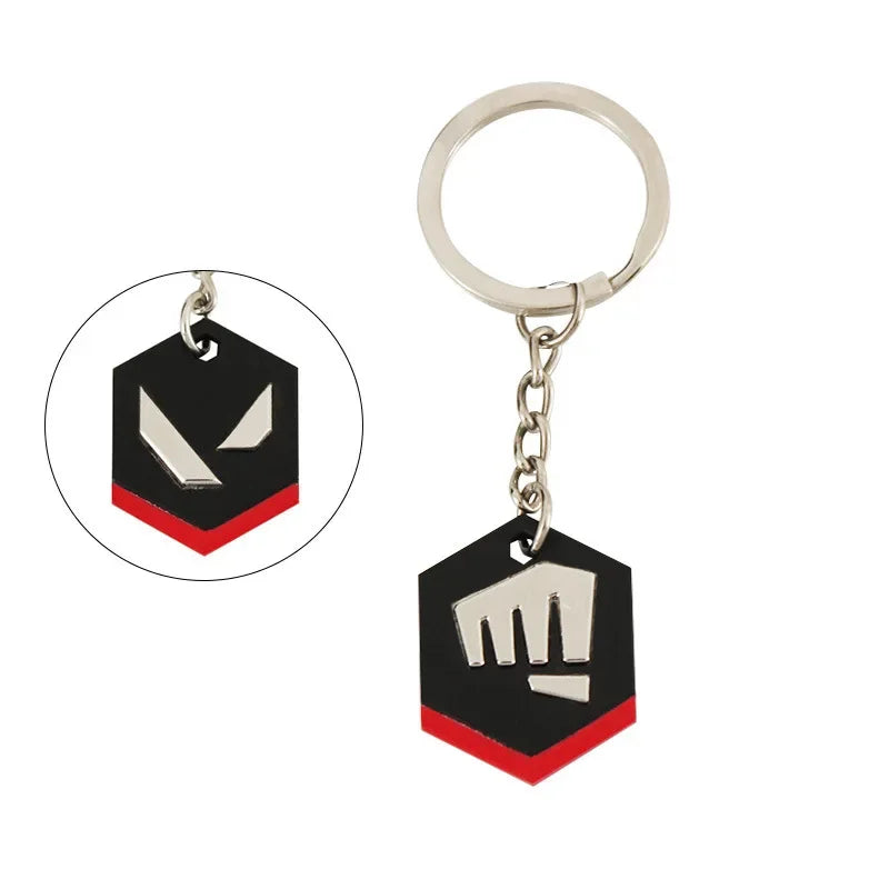 Valorant Game Merch VANDAL 3cm Mini Metal Keychain Ornament Collection Pendent Ornament Decorative Gift for Childrens Toys