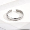 3PCS Toe Rings for Women Adjustable Stainless Steel Simple Stars Moon Smooth Ring Summer Beach Finger Foot Ring Gift Jewelry