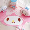Saniro My Melody Carpet Kawaii Home Soft Fur Rugs Girls Bedroom Living Room Floor Mat Doormat Decoration Cartoon Gift