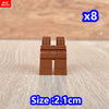 8pcs/lot MOC Bricks Blank Pants legs Body Wear Figure Accessory Assembled Building Blocks Toy Kids Plastic Dolls