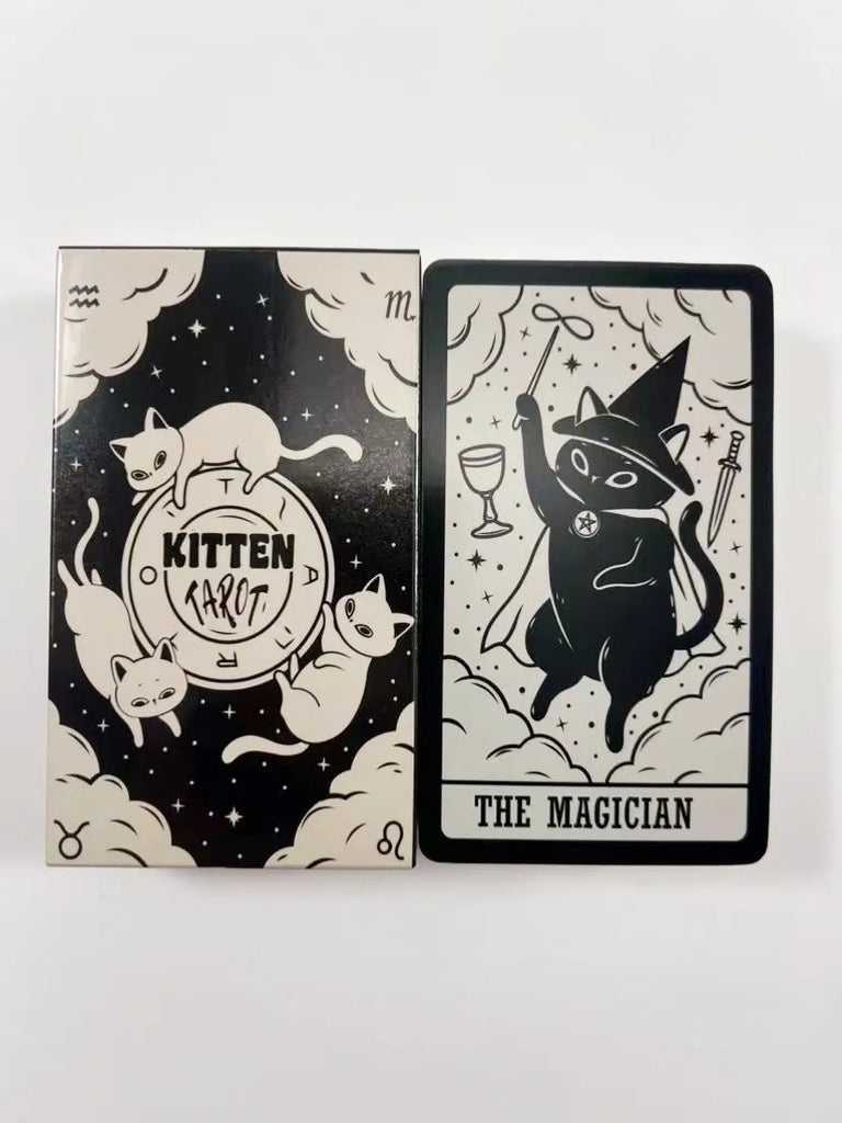 kittened tarot cards A 78 Deck Oracle English Visions Divination Edition Borad Playing Games