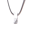 Men Vintage Rectangle Obsidian Pendent Necklace Natural Tiger Eye Labradorite Gem Leather Rope Braid Necklace Healing Jewelry