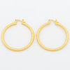 Shop stylish gold hoop earrings for women. Classic large circle copper earrings perfect for daily wear, parties, and special occasions. Fashionable and durable accessory.