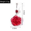Fashion Fruit Cherry Belly Button Rings Sexy Navel Rings Belly Piercing Body Jewelry for Women Girl Party Holiday Jewelry Gifts