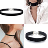 Gothic Black Velvet Choker Necklace – Women’s Tattoo Style Short Neck Collar Jewelry