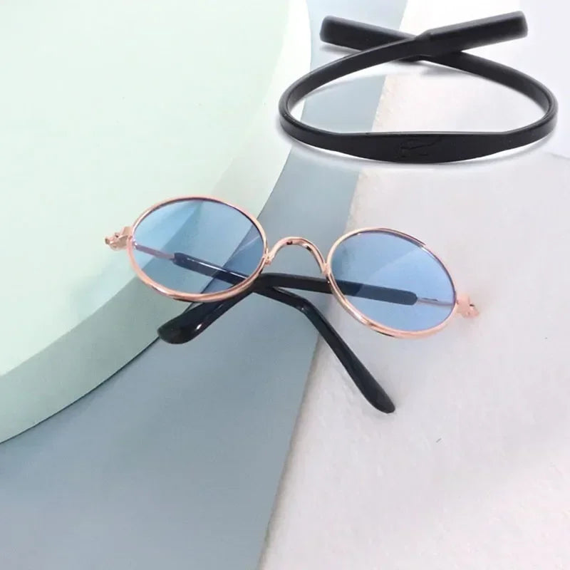 Cat Sunglasses Summer Outdoor Puppy UV Protection Sunglasses Dolls Sun Glasses Small Dog Cosplay Photo Props Cute Pet Sunglasses